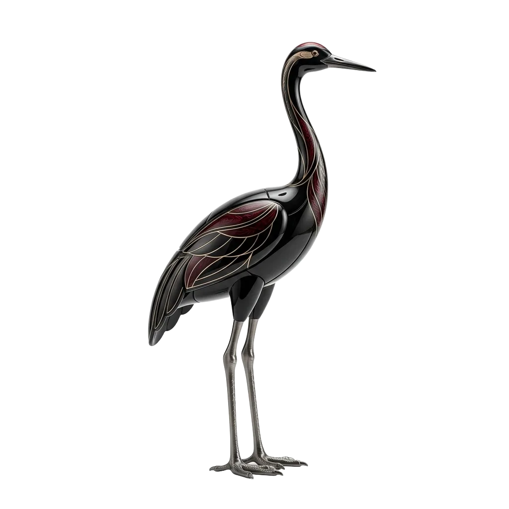 Ilustración del arquetipo animal Grulla: Elegancia · Longevidad
